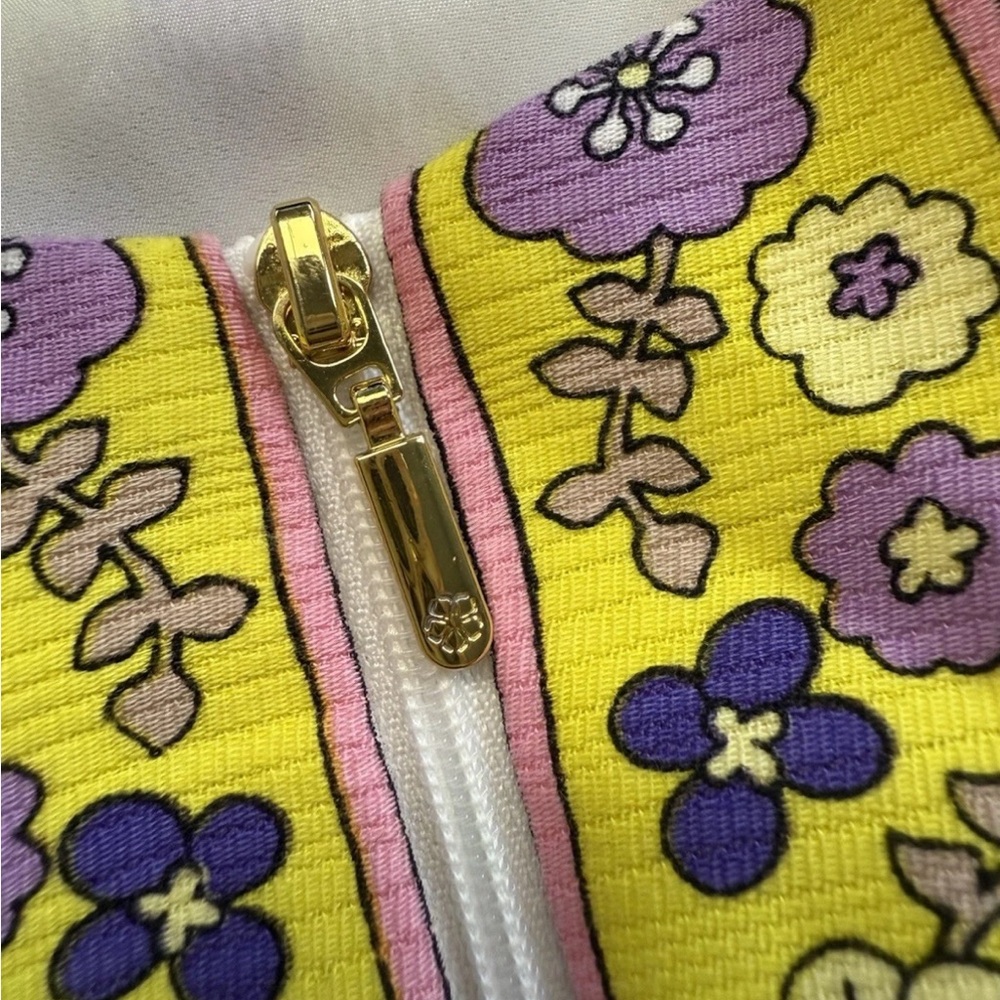 Trina Turk Arboretum floral-print mini shift dress Size 8 Excellent Condition - Picture 9 of 11